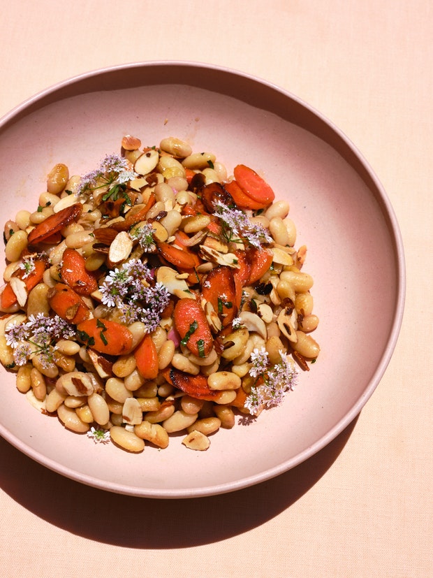 Carrot, Dill & White Bean Salad Venagredos