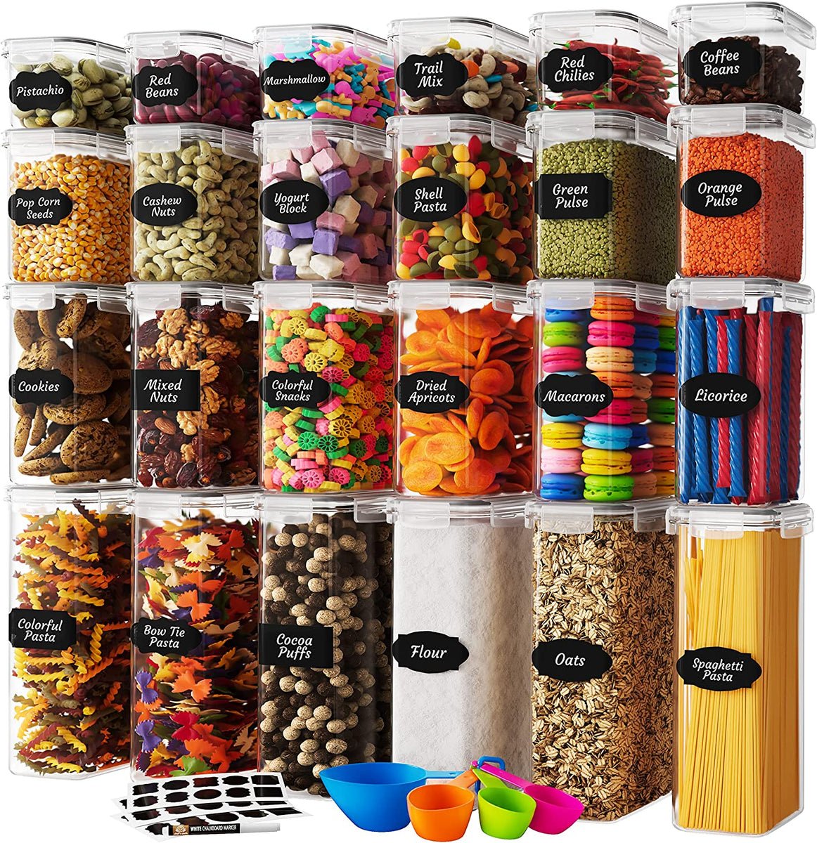 Chef’s Path Airtight Food Storage Containers Set with Lids (24 Pack