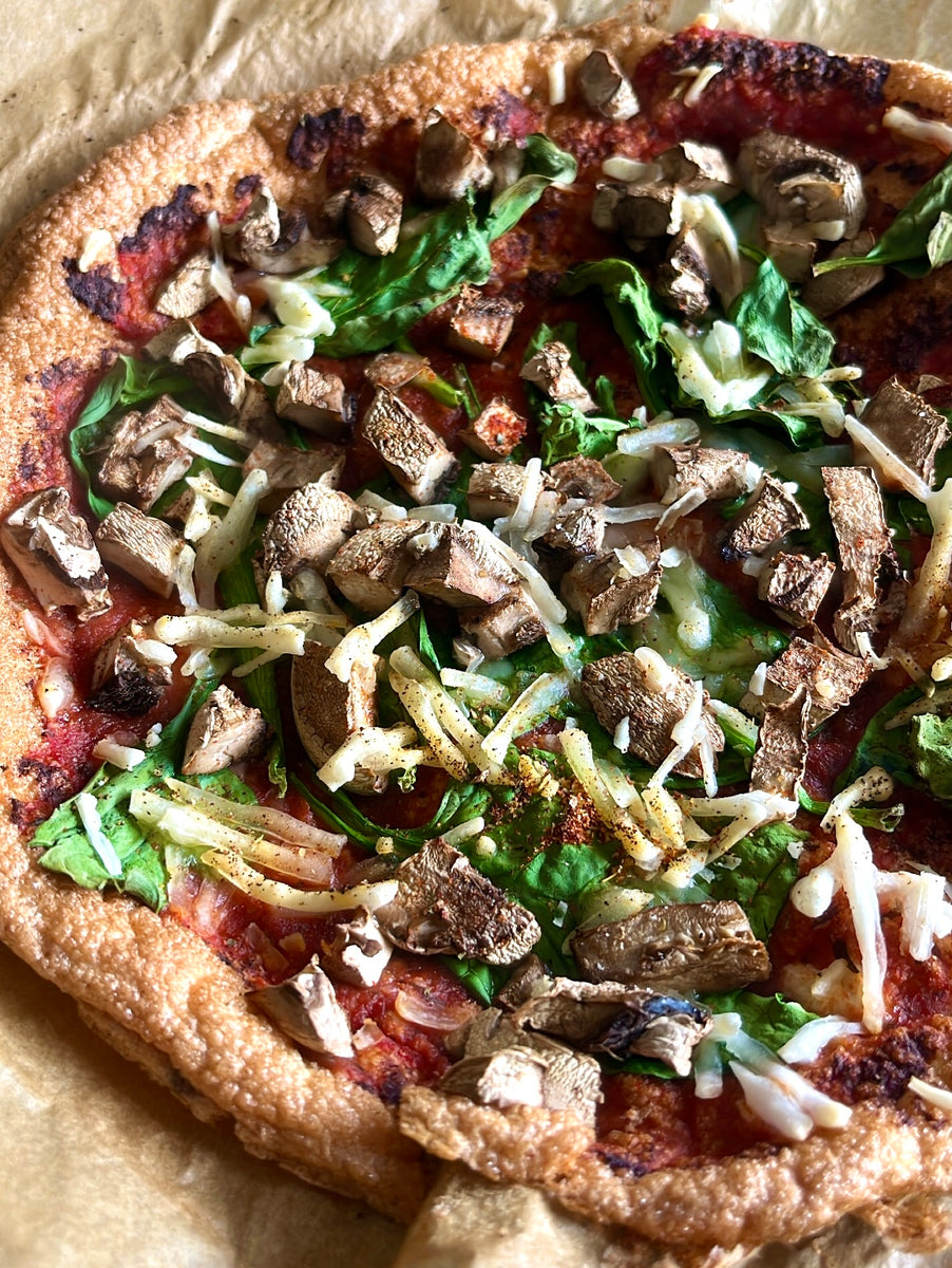 Vegan Cloud Bread Pizza Venagredos