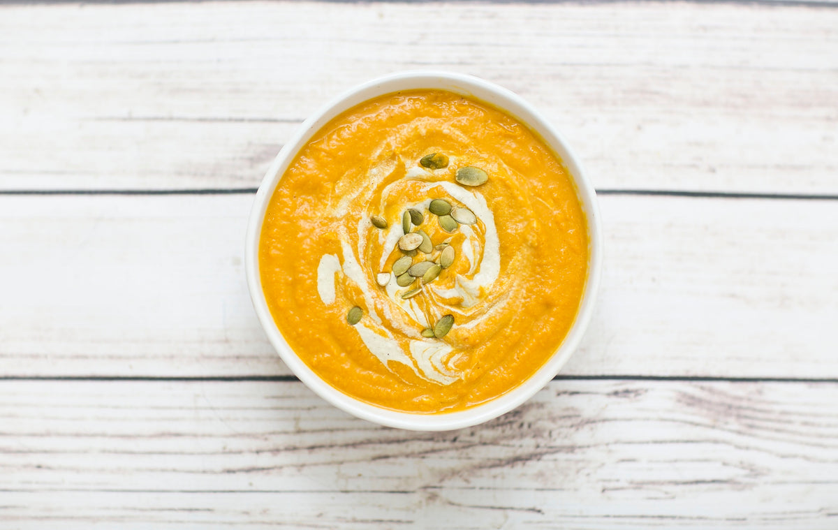 Hearty Vegan Pumpkin Soup with Pepita Cream Recipe &ndash; Venagredos