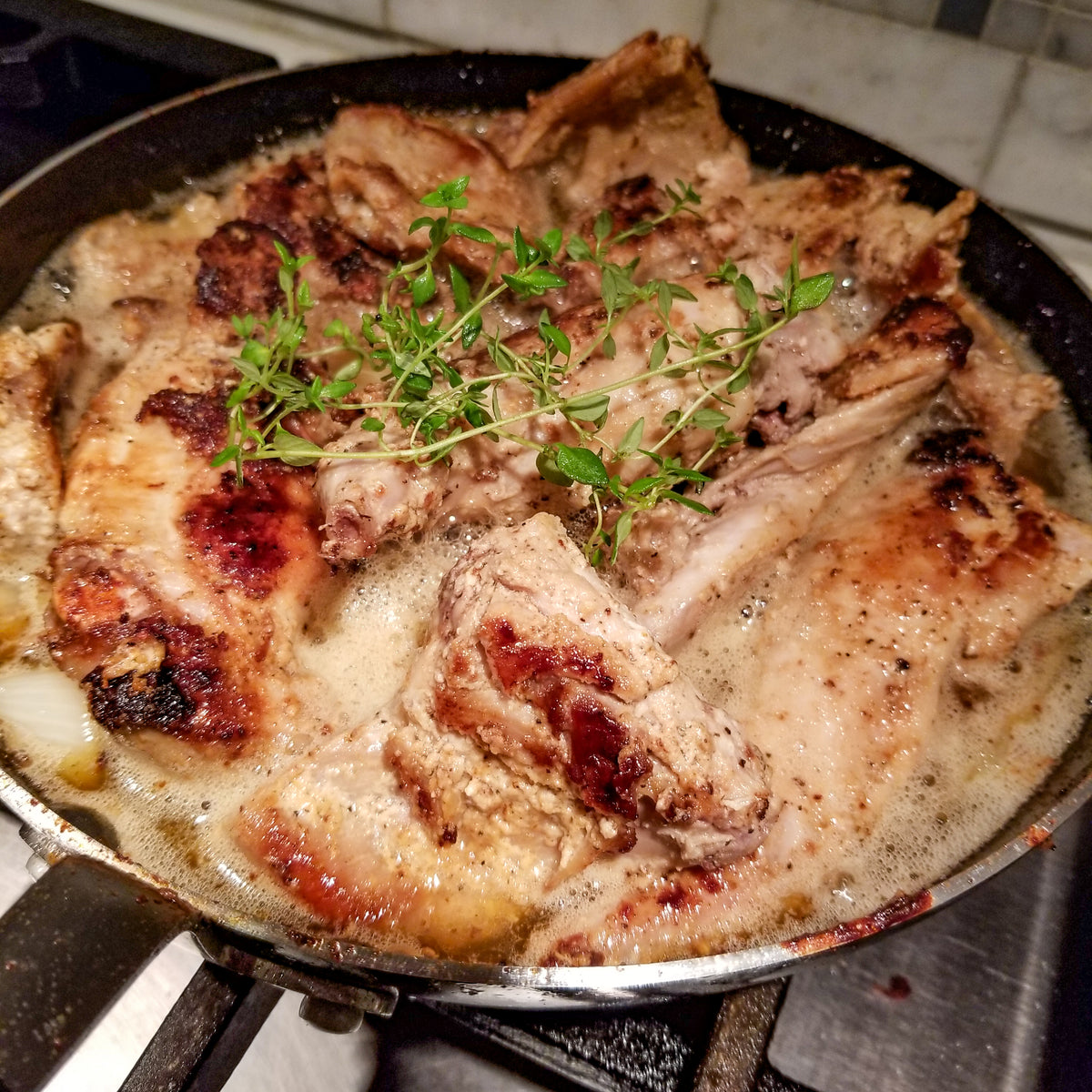 Lapin Au Moutarde ( Mustard Rabbit Recipe) Venagredos