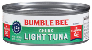 Bumble Bee Chunk Light Tuna in Oil, 5 oz Cans (Pack of 48) – $38.19, just $0.79/can