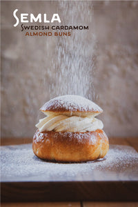 These traditional Swedish cardamom almond buns, called Semlor (Semla is the singular), are slightly sweet and an absolute delight to eat.