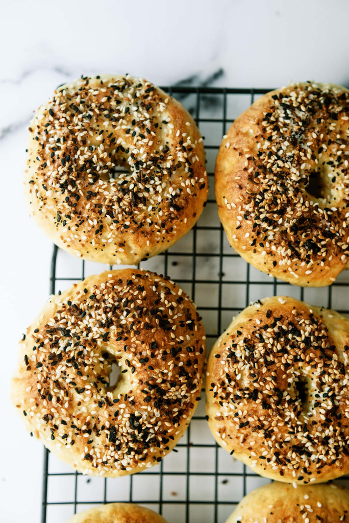 These Homemade Bagels are soft, chewy and deliciou
