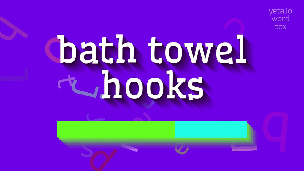 Watch in this video how to say and pronounce "bath towel hooks"! The video is produced by yeta.io.