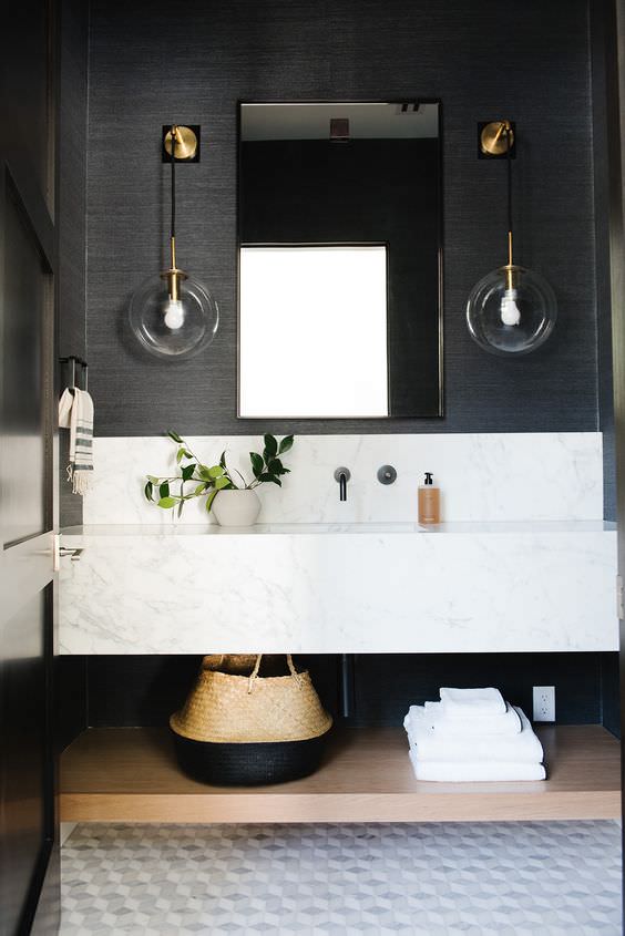 Black Bathroom Design Inspiration