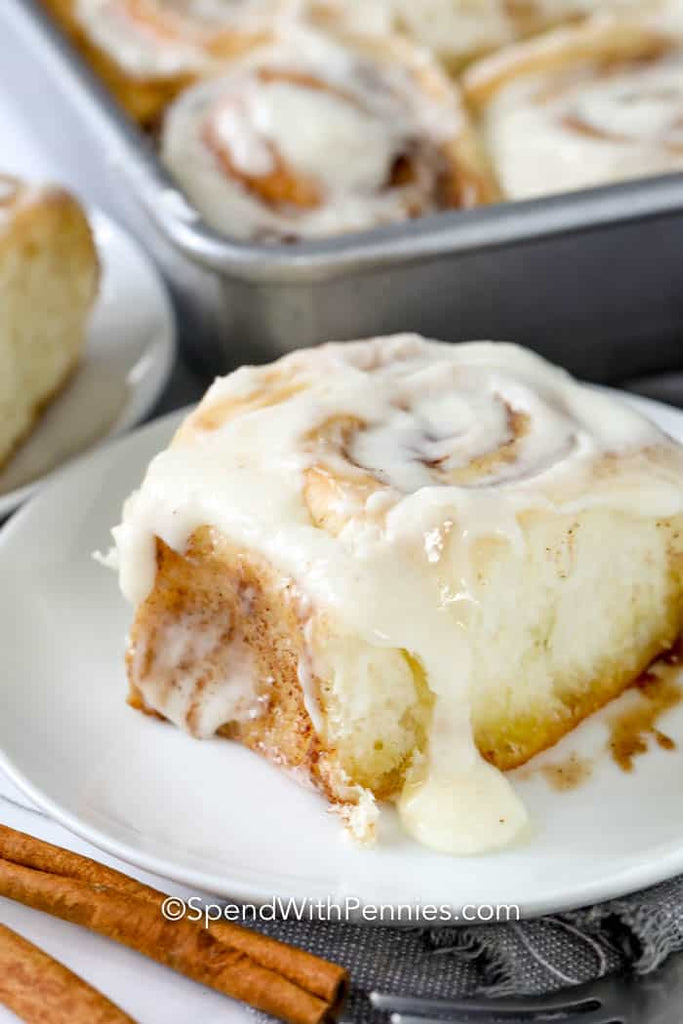 Homemade Cinnamon Rolls with Cream Cheese Icing!