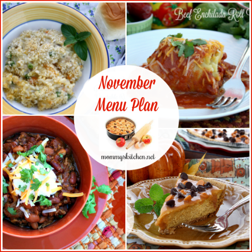 November Menu - Menu Plan Monthly – Venagredos