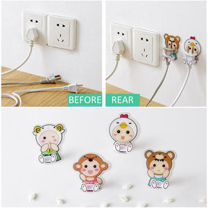 Cartoon Animal Socket Hook Strong Hook Set