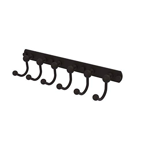 Allied Brass P1020-6-ORB Prestige Skyline Collection 6 Position Tie and Belt Rack, Oil Rubbed Bronze