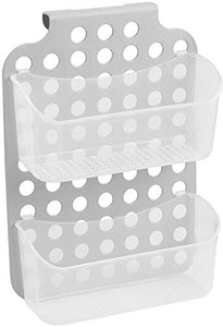 madesmart Adjustable Hanging Storage - 2 Bins - Lt. Grey, Frost | CABINET COLLECTION | Over The Door Organizer | Space Saving | BPA Free