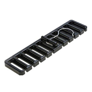 Wagsuyun Black Belt Rack Storage Bag Hanger Belt Rack Tie Rack Solid ABS Plastic (Color : Black)