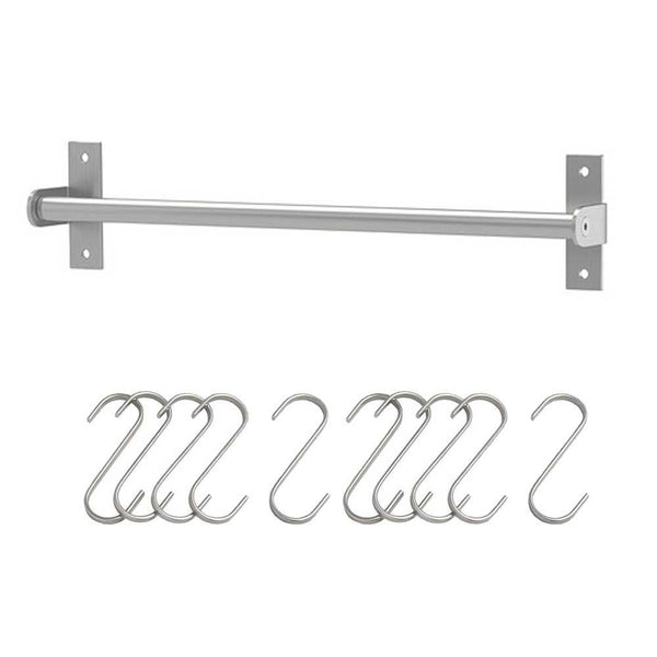 IKEA GRUNDTAL stainless steel Rail with S-Hook 10pack – Venagredos