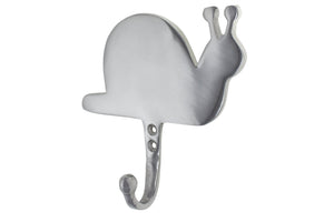 Adorable Snail Clothes Hanger Rack by Comfify | Hand-Cast Aluminum Coat Hanger Wall Mount, Door Hooks, Coat Hangers, Wall Hooks, and More | Includes Screws, Anchors (Snail Single Hook - AL-1507-13)