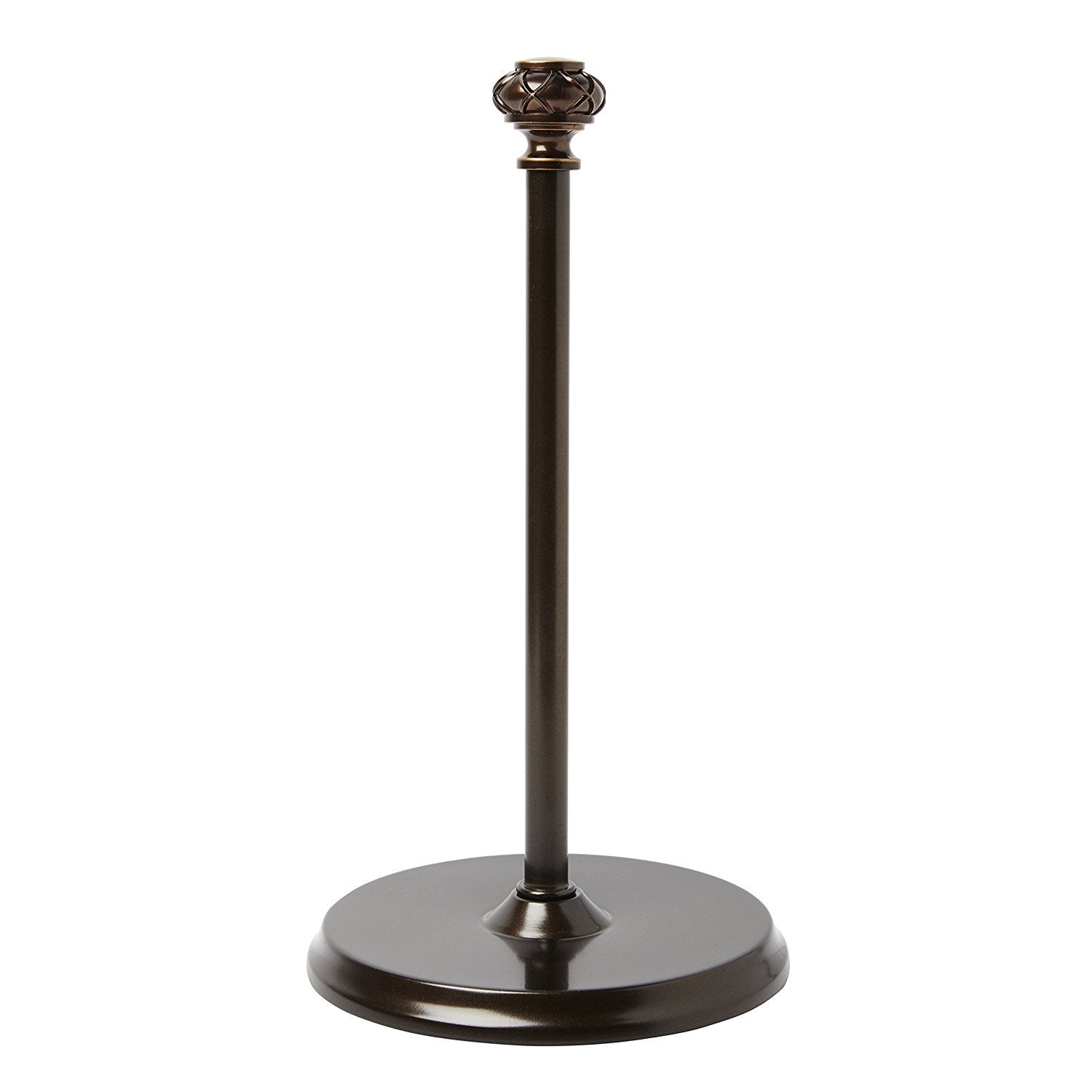 Paper Towel Holder - Umbra Loft Design Freestanding Towel Paper Holder – Elegant Bronze Finish - Heavy Duty to Pull Sheets with One Hand – Fits Most Towel Paper Roll Sizes - Non-Slip Grip Base for Kit