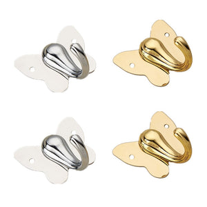 RZDEAL 4PCS Butterfly Coat and Hat Hook Hanging For Bath Stands Clothes Hangers Scarf Towel(2 Gold and 2 Silver)