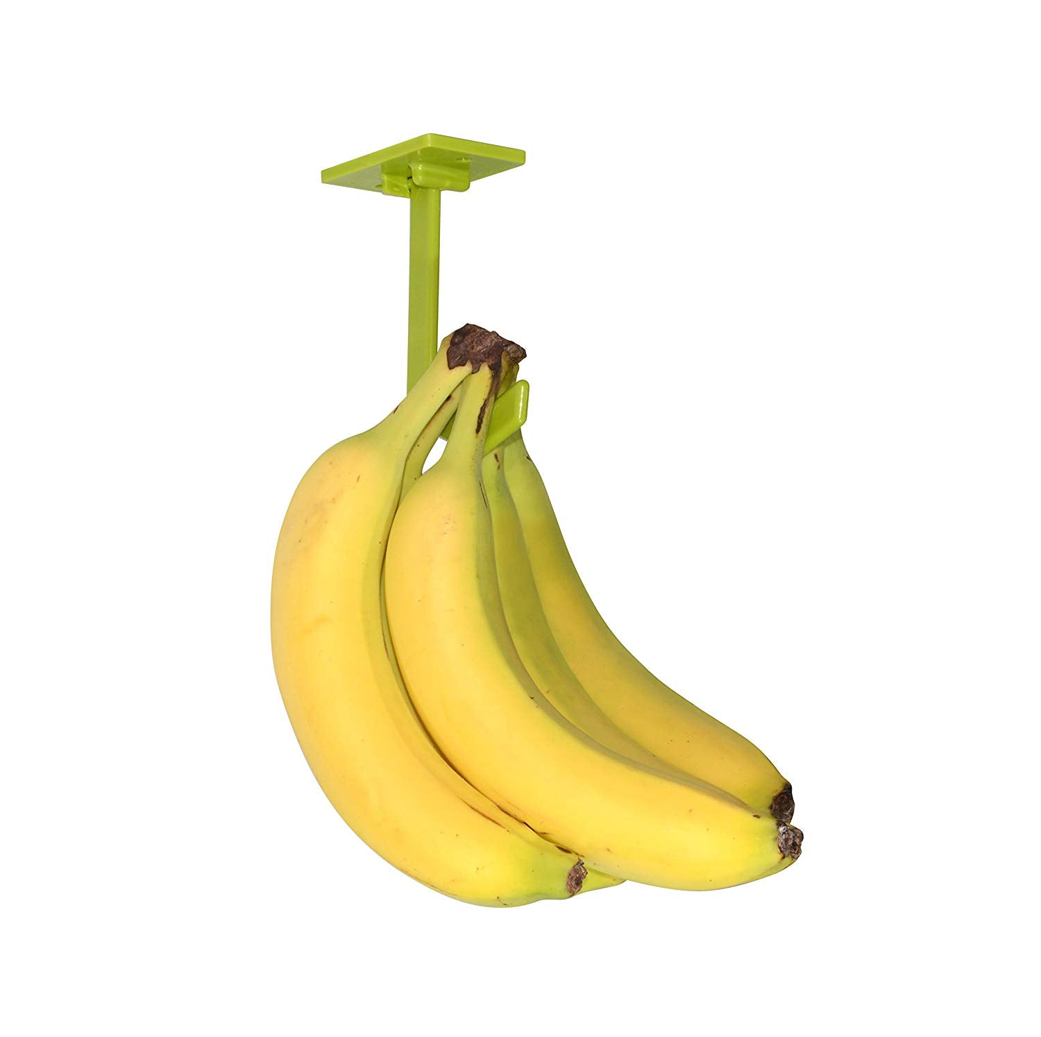 Banana Hanger – Under Cabinet Hook for Bananas or Lightweight Kitchen Items. Hook Folds-up When Not in Use. Self-adhesive and Pre-drilled Holes (Screws Provided) Keep Bananas Fresh.(Avocado Green)