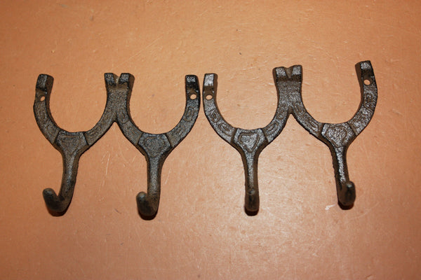 Vintage Look Cast Iron Horseshoe Towel Hooks,4 inch Volume Priced, W-9