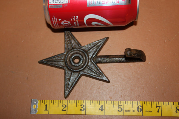 Rustic Lone Star Wall Hooks 6 inch Volume Priced, W-2