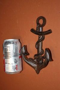 8) pcs, Anchor Wall Hook, Nautical decor for the home, Nautical decor for the bath, anchor towel hook, anchor hat hook,  N-26~